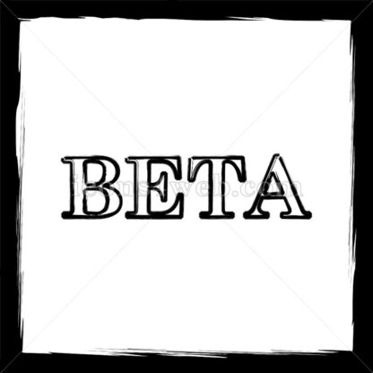 Beta sketch icon. - Website icons