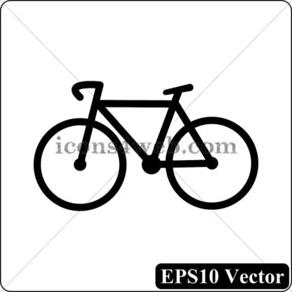 Bicycle black icon. EPS10 vector. - Website icons
