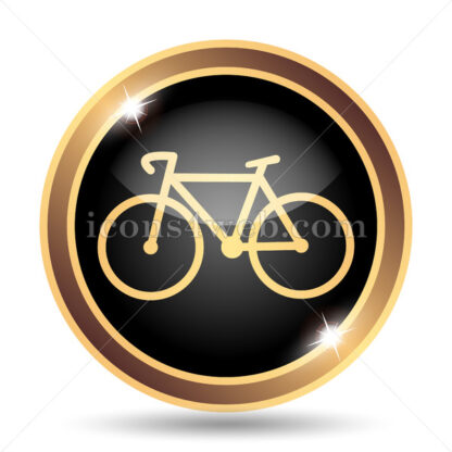 Bicycle gold icon. - Website icons