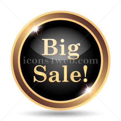 Big sale gold icon. - Website icons