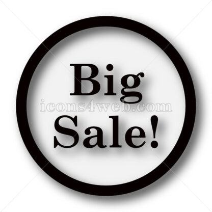 Big sale simple icon. Big sale simple button. - Website icons