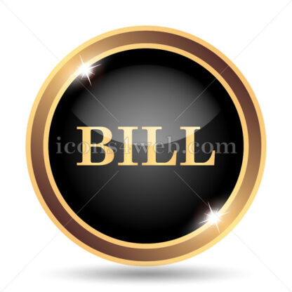 Bill gold icon. - Website icons