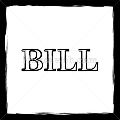 Bill sketch icon. - Website icons