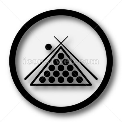Billiard simple icon. Billiard simple button. - Website icons