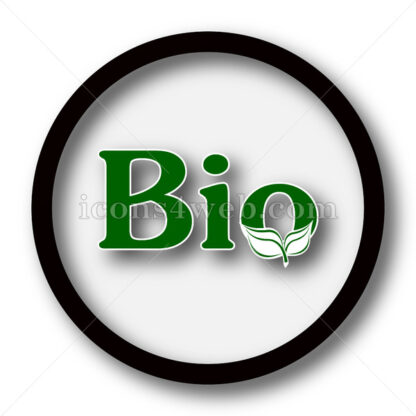 Bio simple icon. Bio simple button. - Website icons