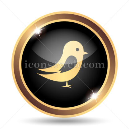 Bird gold icon. - Website icons