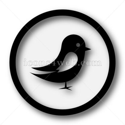 Bird simple icon. Bird simple button. - Website icons