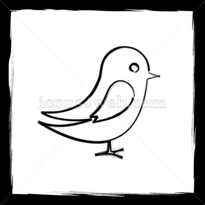 Bird sketch icon. - Website icons
