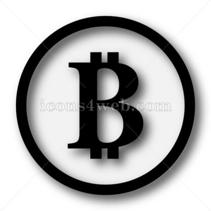 Bitcoin simple icon. Bitcoin simple button. - Website icons
