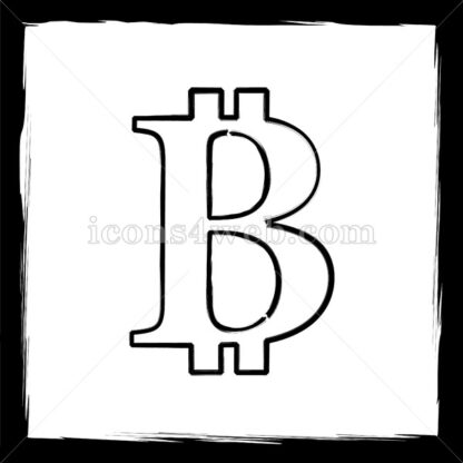 Bitcoin sketch icon. - Website icons