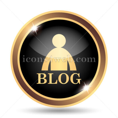 Blog gold icon. - Website icons