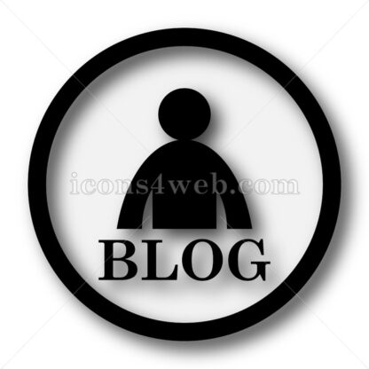 Blog simple icon. Blog simple button. - Website icons