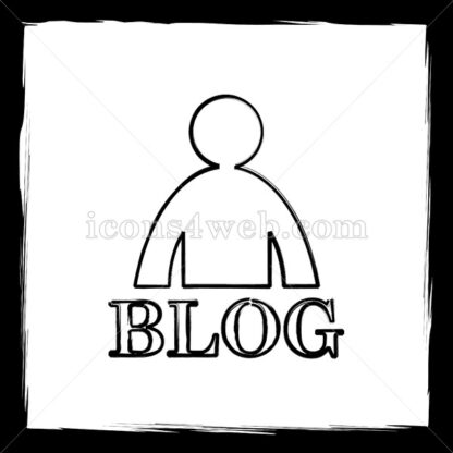 Blog sketch icon. - Website icons
