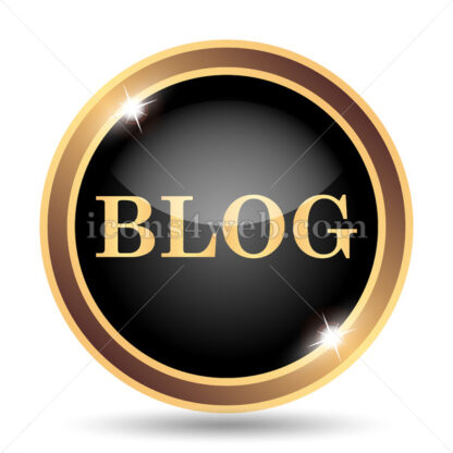 Blog text gold icon. - Website icons