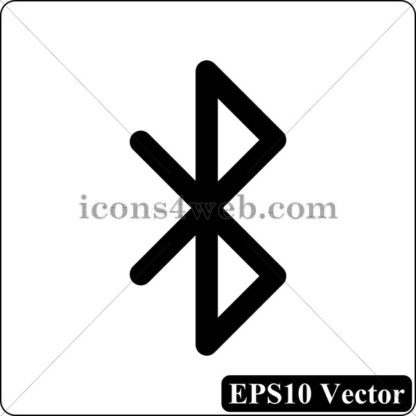 Bluetooth black icon. EPS10 vector. - Website icons