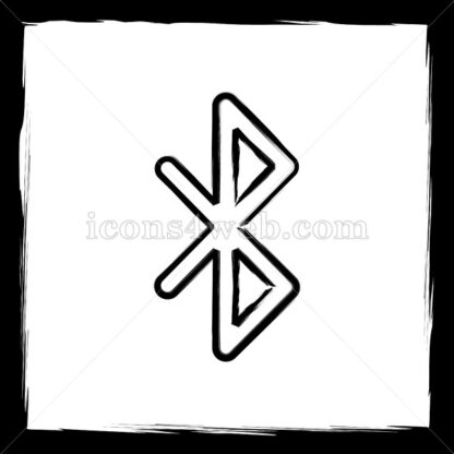 Bluetooth sketch icon. - Website icons