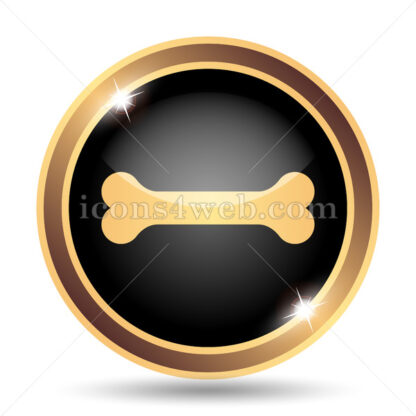 Bone gold icon. - Website icons