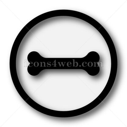 Bone simple icon. Bone simple button. - Website icons