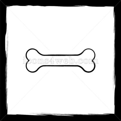 Bone sketch icon. - Website icons
