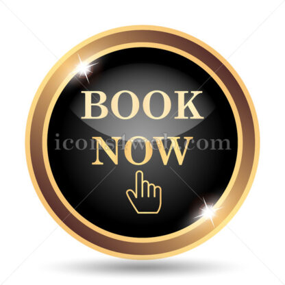 Book now gold icon. - Website icons