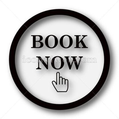 Book now simple icon. Book now simple button. - Website icons