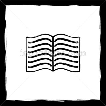 Book sketch icon. - Website icons