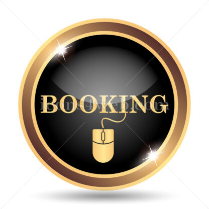 Booking gold icon. - Website icons