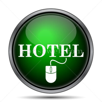 Booking hotel online internet icon. - Website icons