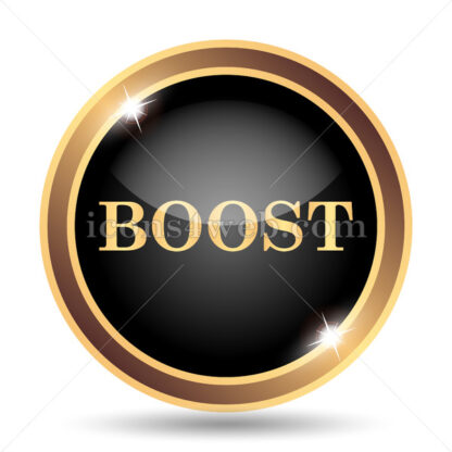 Boost gold icon. - Website icons