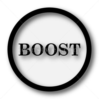 Boost simple icon. Boost simple button. - Website icons