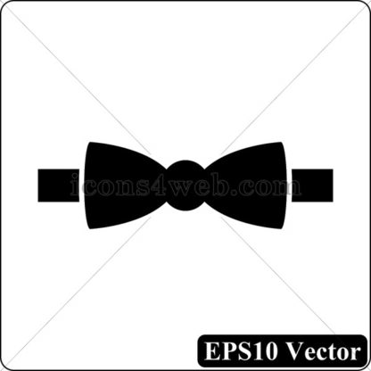Bow tie black icon. EPS10 vector. - Website icons