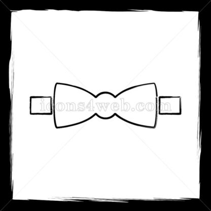 Bow tie sketch icon. - Website icons
