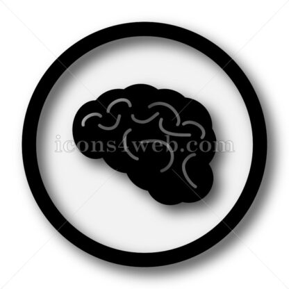 Brain simple icon. Brain simple button. - Website icons