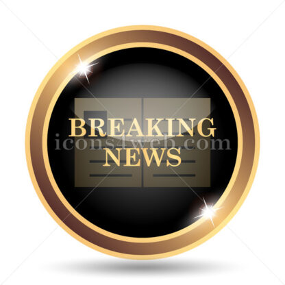 Breaking news gold icon. - Website icons