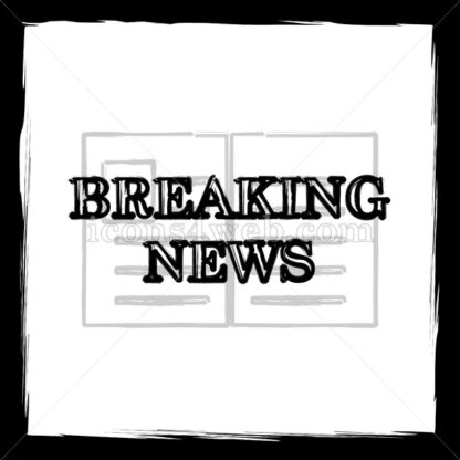 Breaking news sketch icon. - Website icons