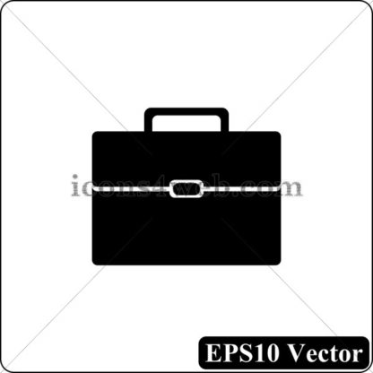Briefcase black icon. EPS10 vector. - Website icons