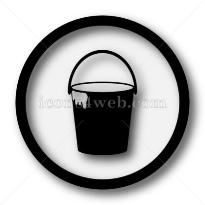 Bucket simple icon. Bucket simple button. - Website icons
