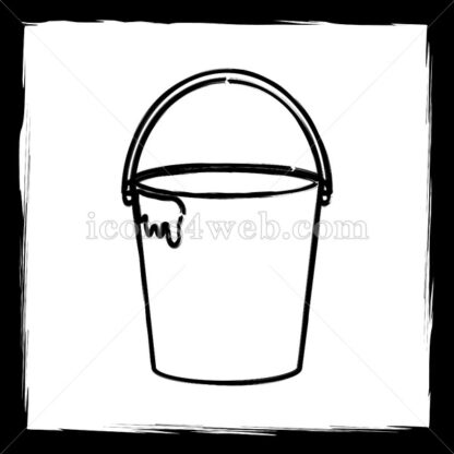 Bucket sketch icon. - Website icons
