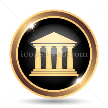 Building gold icon. - Website icons