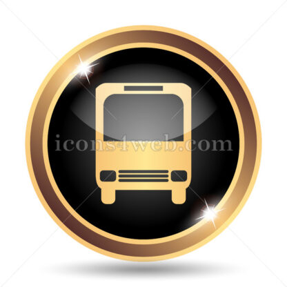 Bus gold icon. - Website icons
