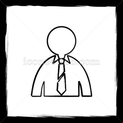 Business man sketch icon. - Website icons