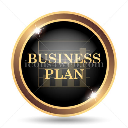 Business plan gold icon. - Website icons