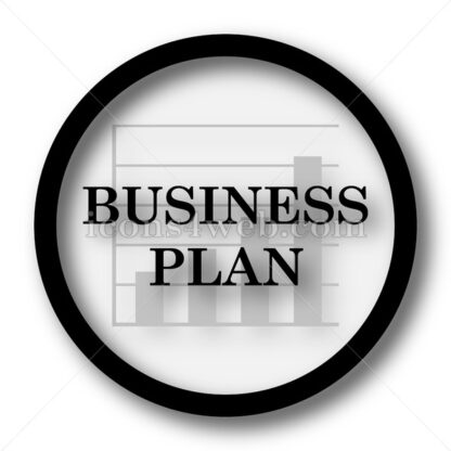 Business plan simple icon. Business plan simple button. - Website icons