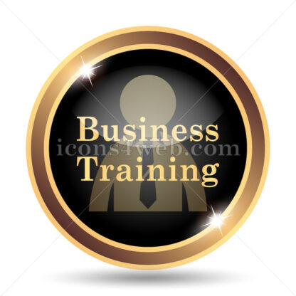 Business training gold icon. - Website icons