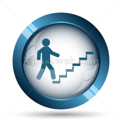 Businessman on stairs – success image icon. - Website icons