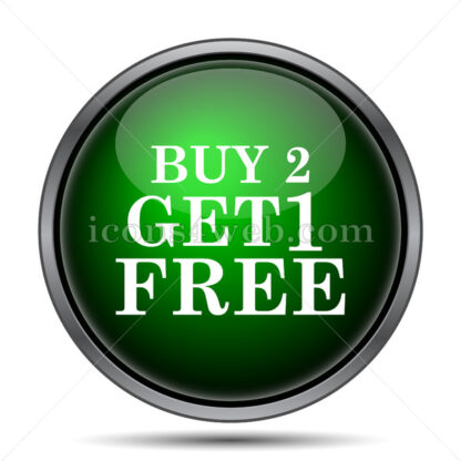Buy 2 get 1 free offer internet icon. - Website icons