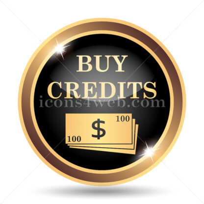 Buy credits gold icon. - Website icons
