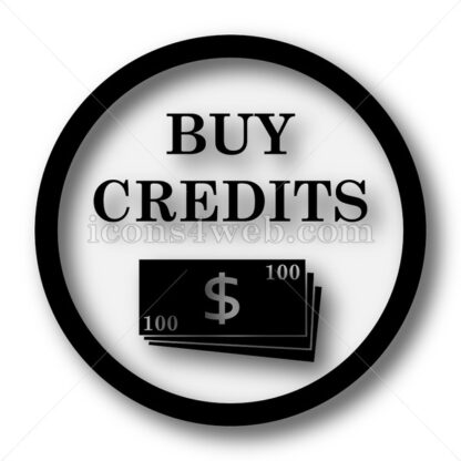 Buy credits simple icon. Buy credits simple button. - Website icons