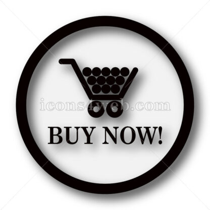 Buy now shopping cart simple icon button. - Icons for website