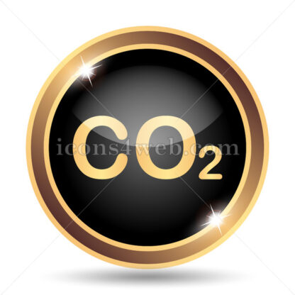 CO2 gold icon. - Website icons